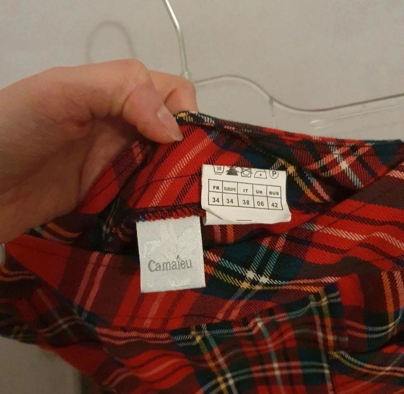 Vintage camaïeu miniskirt scotland skirt – photo 3